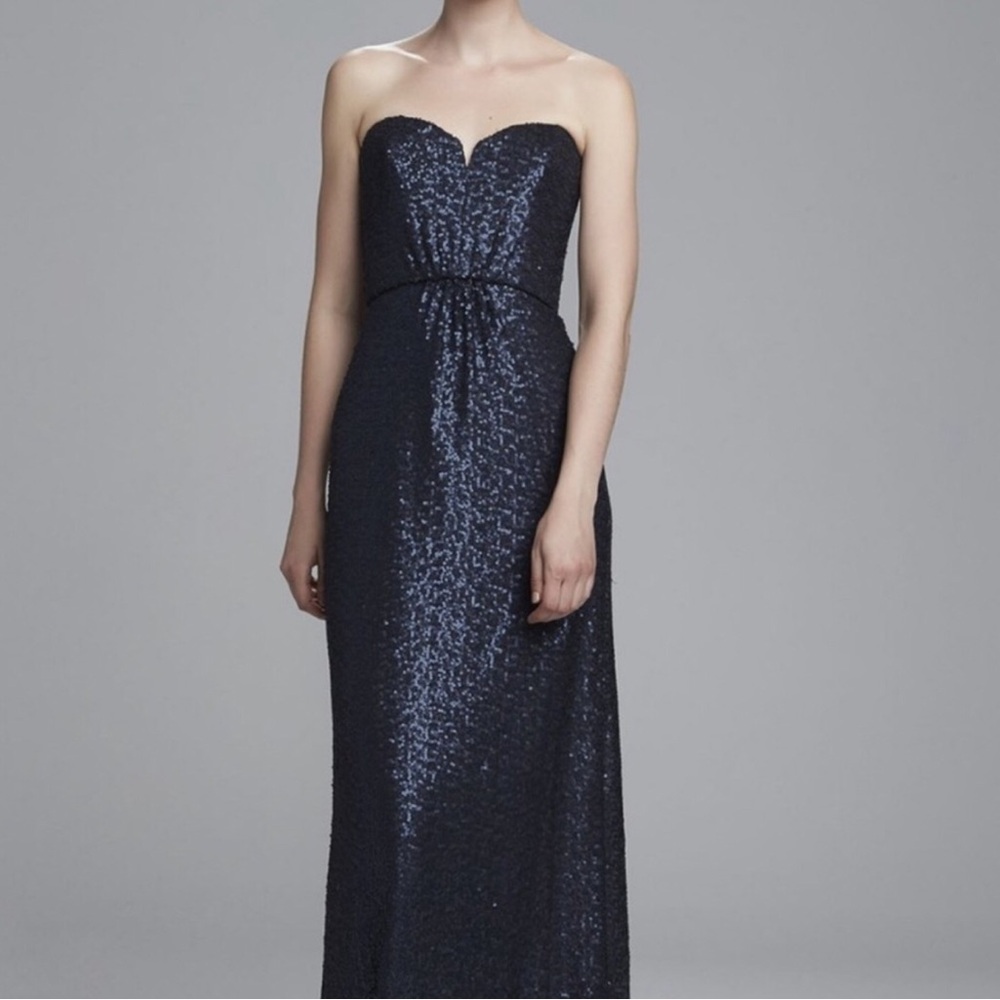 AMSALE “London” STRAPLESS SEQUIN  EVENING DRESS/ Size 12